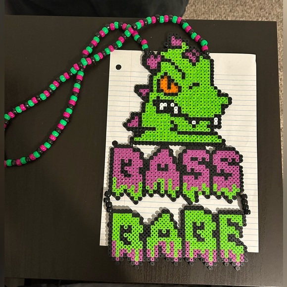 Rave/Festival Kandi Necklace, Long - Picture 2 of 2